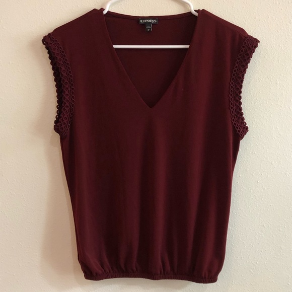 Express Maroon Blouse - Picture 1 of 5